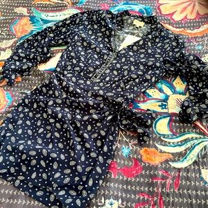 Gorgeous girly Capri bandanna print dress Sezane snatched waste 36 💋